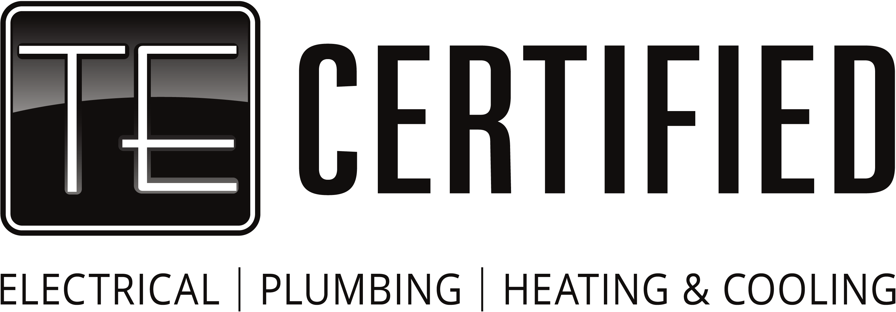 TE Certified, Electrical, Plumbing, Heating & Cooling logo